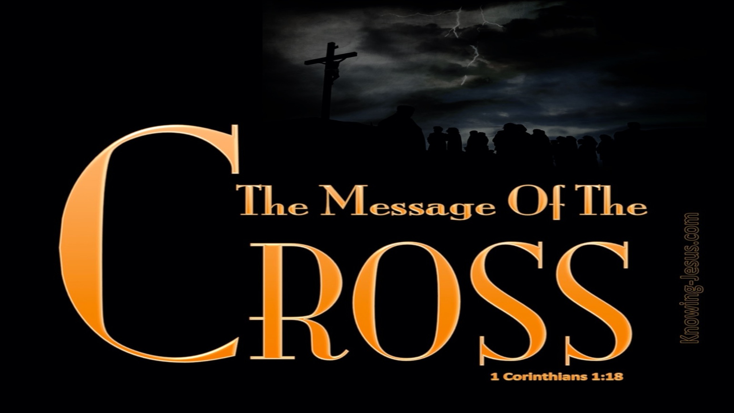 1 Corinthians 1:18 The Message Of The Cross (black)